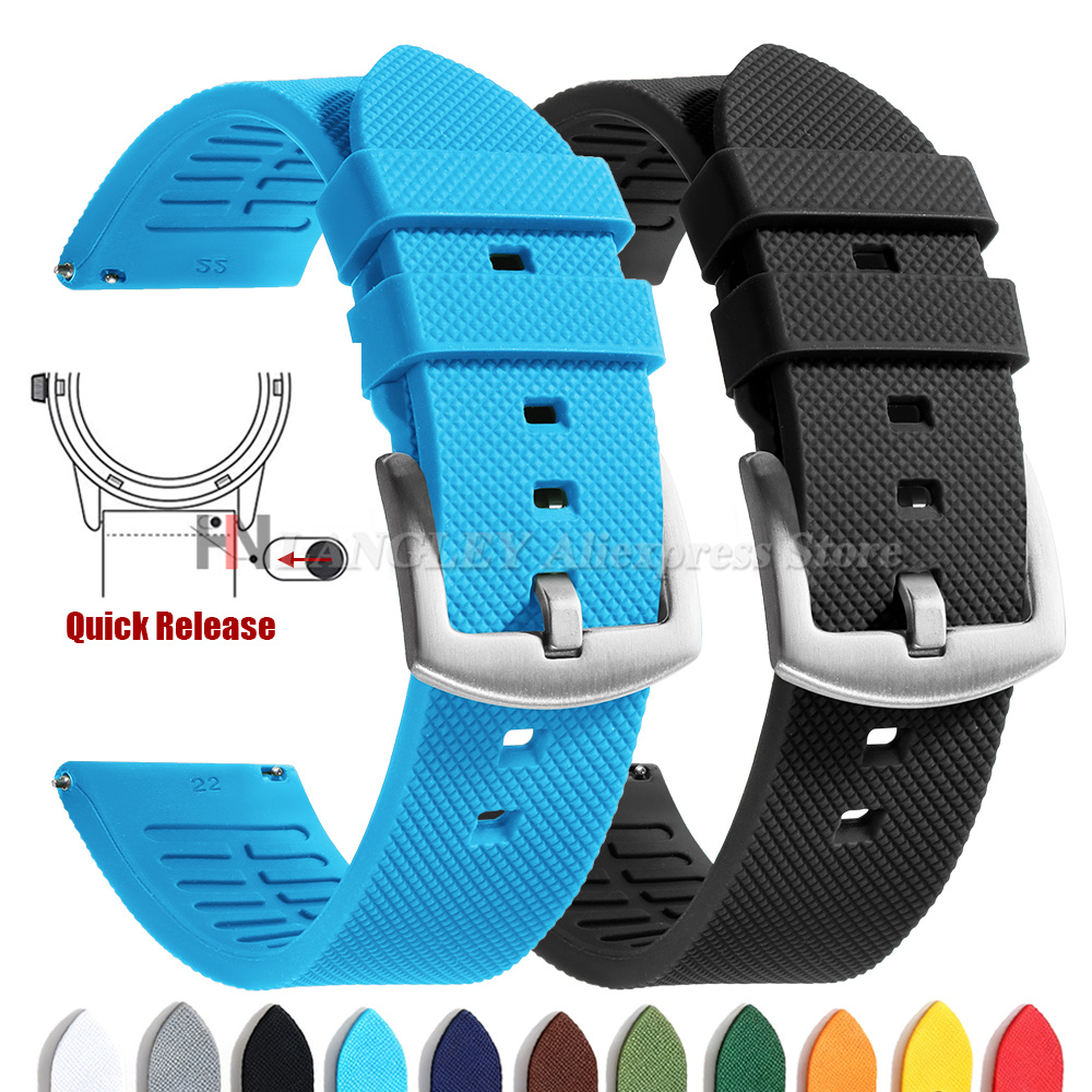 Fossil Smartwatch Accessories - Klassieke tropische horlogeband van zacht rubber