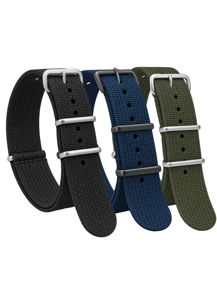 Nylon Nato Strap - Geribbelde nylon band voor Seiko militaire