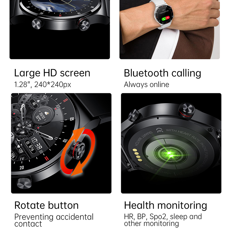 ECG+PPG Bluetooth Call Smartwa - Smartwatch Faces recensie en prijs