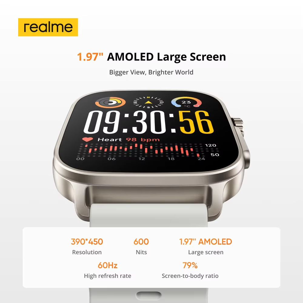 Global Version realme watch 5  - Smartwatch X2 recensie en prijs